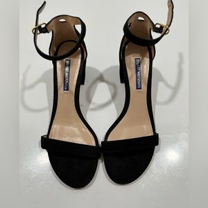 Stuart Weitzman Black Strap Sandals